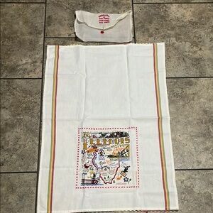 NWOT  Illinois Dish Towel Hand Towel Bar Towel